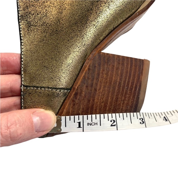 Rachel Comey gold dust woman Mars mule wooden heel soft leather - Picture 8 of 9